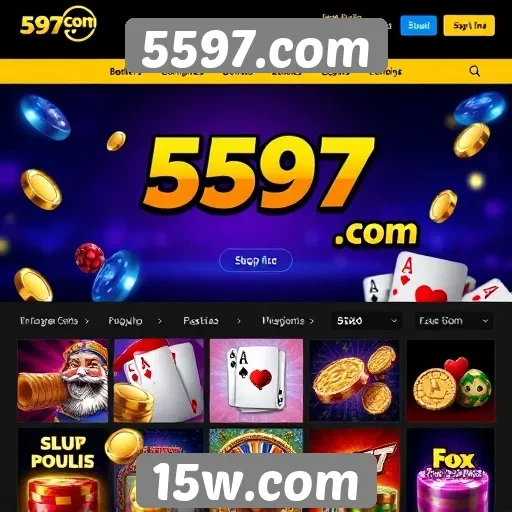 Diversidade de jogos disponíveis no 5597.com