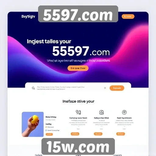 Inovação em design de interface no site 5597.com